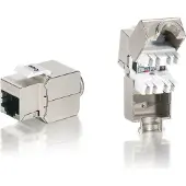 Equip 767210 Keystone Jack blindé Cat.6A LSA Connexion, set de 8