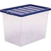 Fellowes 100135773 Boîte de rangement BANKERS BOX, 64 litres, transparent