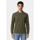 Levi's Slim Housemark Long Sleeve Polo Vert M Homme