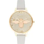 Olivia Burton Montre bracelet - - OB16GD37 - Femme - Quartz - Cuir véritable - 34 mm