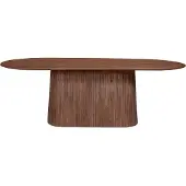 Meublorama Table collection RIMBAUD effet bois brun clair longueur 230 cm