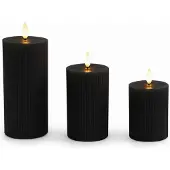Relaxdays 3x bougies (3x)