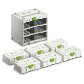 Festool SYS3-RACK 337-SET Systainer³ Rack Set Pour Systainers³ S 76 + 6x S 76 Systainer³