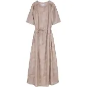Makia Papillone Short Sleeve Long Dress Beige L Femme
