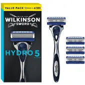 Wilkinson Sword Hydro5 rasoir + têtes de rechange 4 pcs
