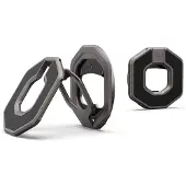 Urban Armor Gear Porte-doigt magnétique Monarch Dual Magnetic Ring Stand pour MagSafe, gris métal