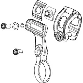 Sram Axs Pod Ultimate Right Clamp Argenté