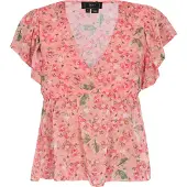 Faina Chemisier vert / rose