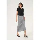 Kaffe Jupe 'Lotte' gris / noir