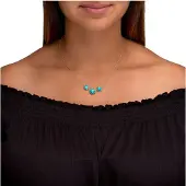 Zeeme Chaîne turquoise / or