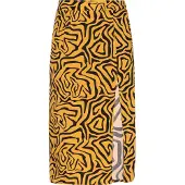 Mymo Jupe moutarde / jaune foncé / noir