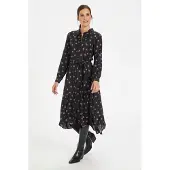 Kaffe Robe 'Oline' marron / noir
