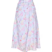 Dreimaster Jupe bleu clair / jaune clair / rose / rose clair