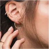 Cai Boucles d'oreilles argent