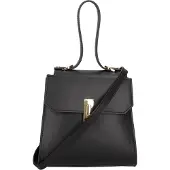 Viola Castellani Borsa a Mano Donna Pelle Vera Ruga con Tracolla Rimovibile Italy Beige UNICA 20x18x10 cm