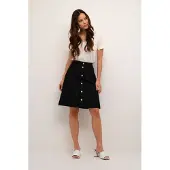 Cream Jupe 'Alma' noir