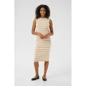 Kaffe Tops en tricot 'Lizza' beige chiné / blanc