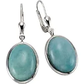 Zeeme Boucles d'oreilles turquoise / argent