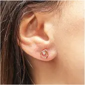 Cai Boucles d'oreilles or rose