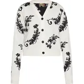 Ebeeza Cardigan noir / blanc cassé