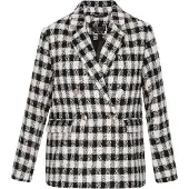 Faina Blazer gris / noir / blanc