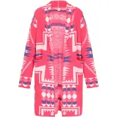 IZIA Cardigan mélange de couleurs / fuchsia