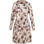 Usha Robe beige / rose ancienne / noir