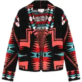 IZIA Cardigan mélange de couleurs / noir