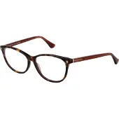 Web Lunettes de vue œil de chat - - 56/14/140 - Havana - Acétate - Montures cerclées - Transparent - Casual - Femme
