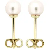 Orolino Boucles d'oreilles or / blanc perle
