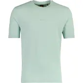BOSS pour homme. 50473278 T-shirt en coton stretch turquoise (XL), Casuel, Manche courte