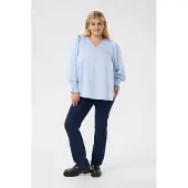 KAFFE CURVE Chemisier 'KC' bleu clair