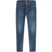 Tommy Hilfiger Jean 'Nora Whiskered Mid Rise Skinny' bleu marine