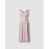 Pepe Jeans Francesca Sleeveless Midi Dress Rose L Femme