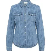 Cream Chemisier 'May' bleu denim