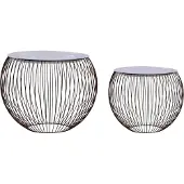 Syfax Tables basses 2 pcs Doré
