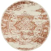 Interiyou Tapis Suzuka Crème/Orange, 2 x 160 cm (rond)