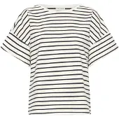 PULZ Chemisier noir / blanc