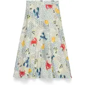 Vero Moda Jupe 'VMVALENTINA' bleu / jaune / gris / rouge foncé