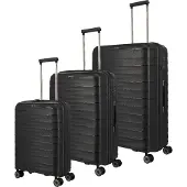 Travelite Valise à roulettes MOOBY 4 roues, grande/moyenne, noir