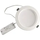 McLED Luminaire encastré Faro IP44 10 W 3000 K ø 113 mm blanc