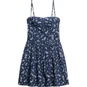 Superdry Corset Cami Sleeveless Short Dress Bleu XS Femme