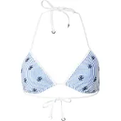 Tommy Hilfiger Uw0uw06543 Triangle Bikini Top Bleu M Femme