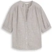 Tom Tailor 1049798 Short Sleeve Blouse Gris 40 Femme