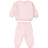 Nike Kids Essential Fleece Crew Long Sleeve Set Rose 0-3 Months Enfants