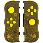 Lexip Manette sans fil Adventure Twin Pads Magic Steelplay Marron pour Nintendo Switch et Nintendo Switch modèle OLED