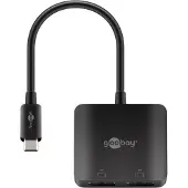 Goobay Adaptateur USB C vers 2x Displayport