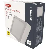 Emos Luminaire LED NEXXO, carré, blanc, 7,6W, blanc neutre, ZM6125