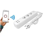 LTC Cordon d'alimentation WIFI télécommandé LTC (3x, USB-A, 1.70 m)