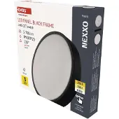 Emos Luminaire LED NEXXO noir, 30 cm, 28,5 W, blanc chaud/neutre, ZM5353